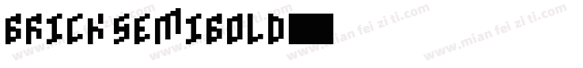 Brick SemiBold字体转换